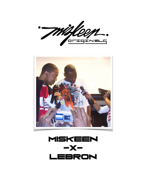 Quincy Harris interviews Lebron James at the launch of his first Nike sneaker.