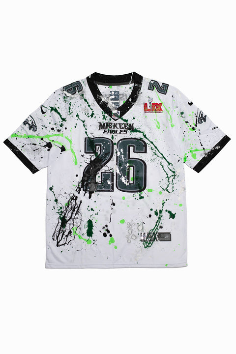 Miskeen Originals × Artful Villains One Of One Eagles Jersey- White