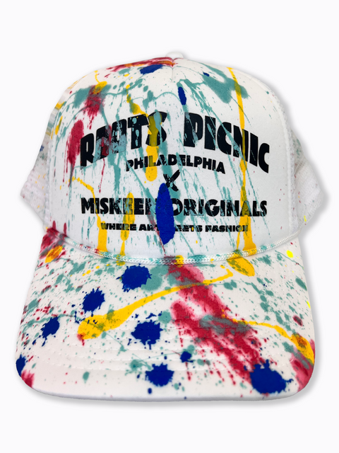Roots Picnic X Miskeen Originals One of One White Trucker Hat
