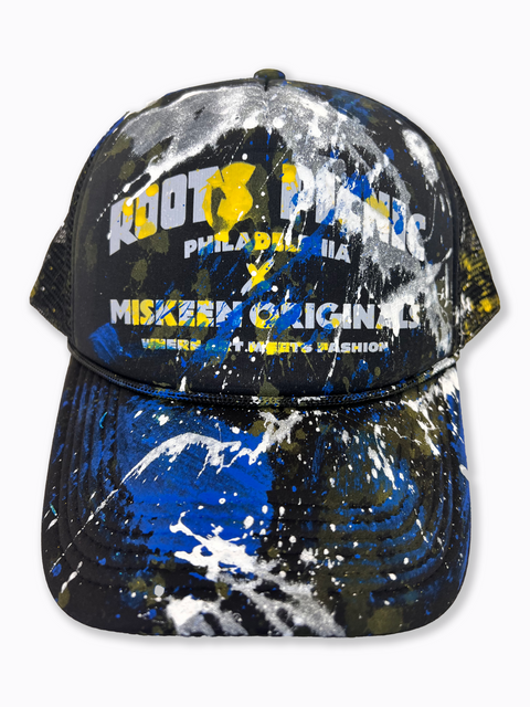 Roots Picnic X Miskeen Originals One of One Black Trucker Hat
