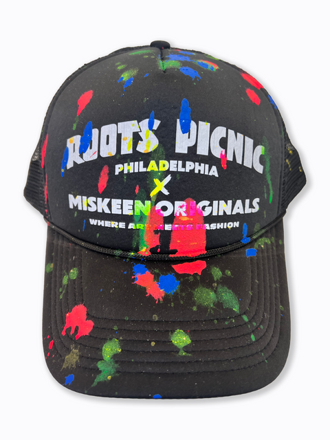 Roots Picnic X Miskeen Originals® One of One Black Trucker Hat