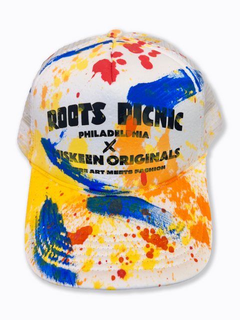 Roots Picnic X Miskeen Originals One of One White Trucker Hat