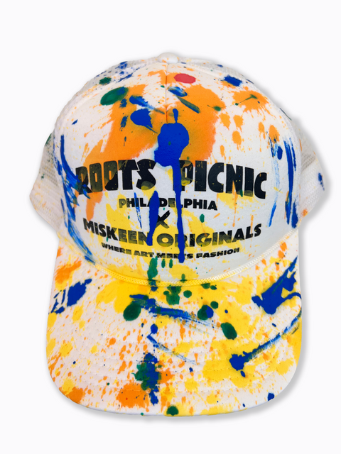 Roots Picnic X Miskeen Originals One of One White Trucker Hat